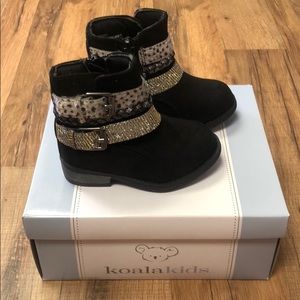 Koala Kids Toddler Black Boots New